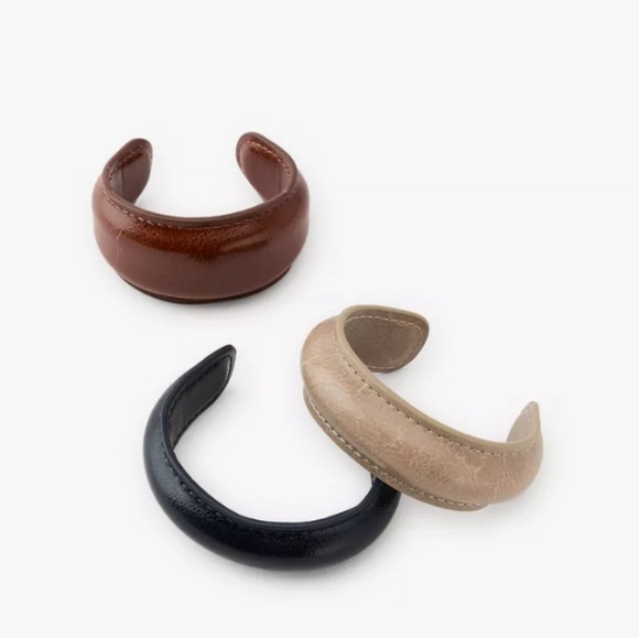 Zara Pack Of 3 Leather Bracelets - Picture 4 of 4